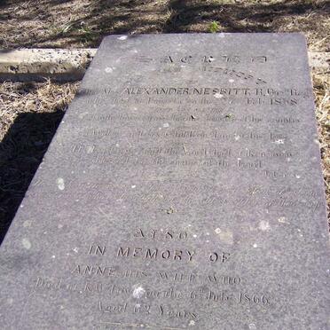 NESBITT Alexander -1858 &amp; Anne -1866