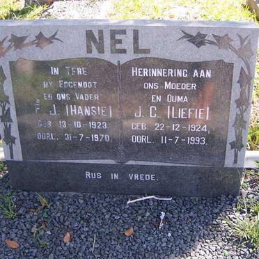 NEL F.J.  1923-1970 &amp; J.C. 1924-1993