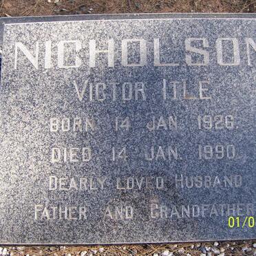 NICHOLSON Victor Itle 1926-1990