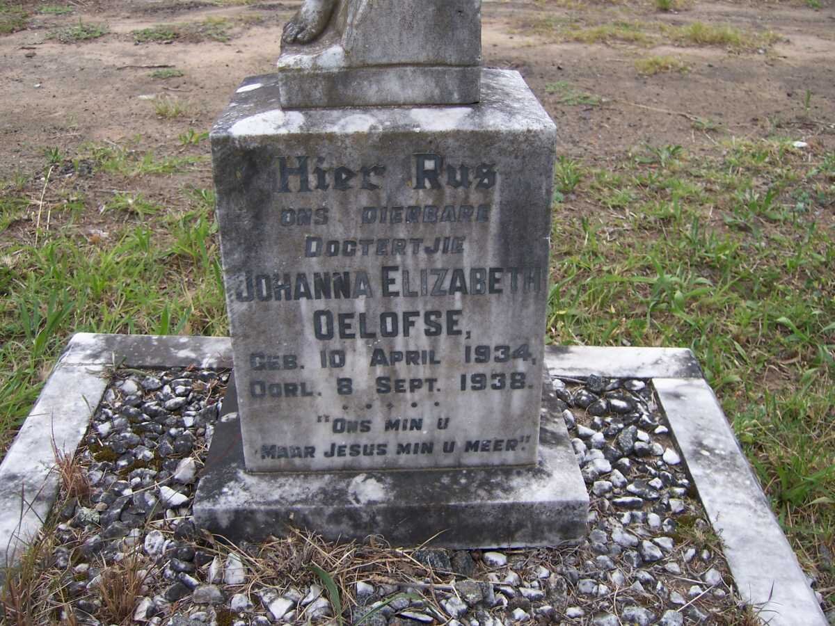 OELOFSE Johanna Elizabeth 1934-1938