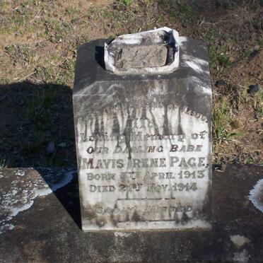 PAGE Mavis Irene 1913-1914