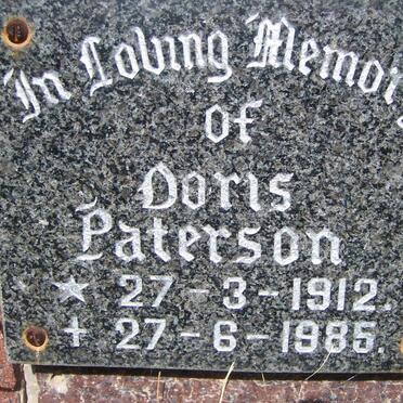 PATERSON Doris 1912-1985
