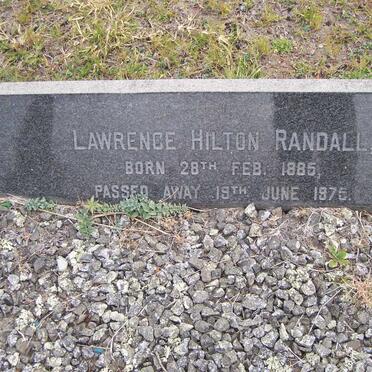 RANDALL Lawrence Hilton 1885-1975