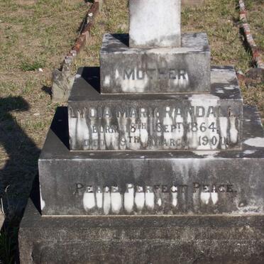 RANDALL Lydia Mary 1864-1900