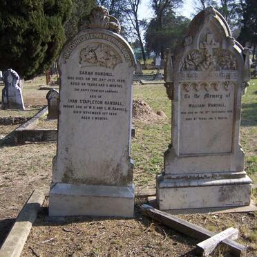RANDALL William -1908 &amp; Sarah -1888 :: RANDALL Ivan Stapleton