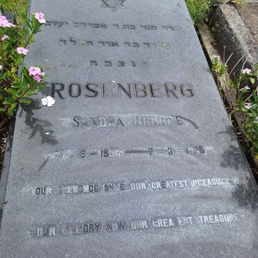 ROSENBERG Sandra Helene 195?-1975