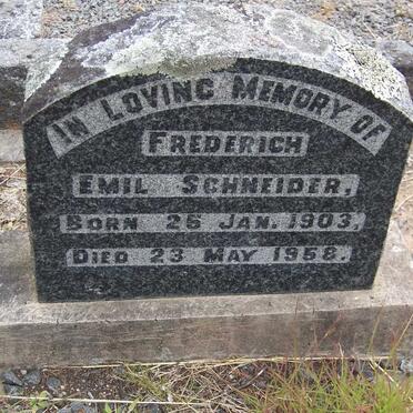 SCHNEIDER Frederich Emil 1903-1958