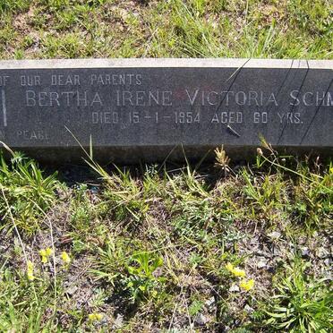 SCHMIDT Bertha Irene Victoria -1954