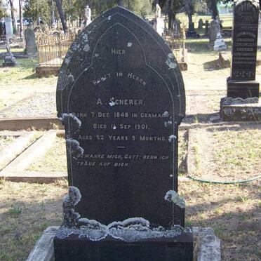 SCHERER A. 1848-1901