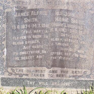 SMITH James Alfred 1874-1941 &amp; Marie LINDHORST 1883-1943