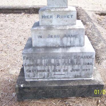 STAUDE Friedrich August 1880-1897