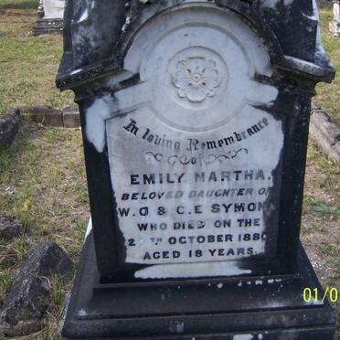SYMONS Emily Martha -1880