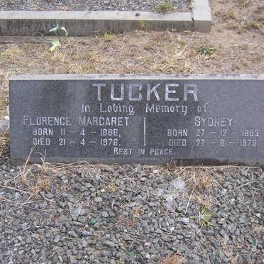 TUCKER Sydney 1893-1976 &amp; Florence Margaret 1888-1976