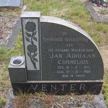 VENTER Jan Adriaan Cornelius 1888-1936