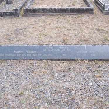WARKUS Arthur 1867-1959 &amp; Minnie 1868-1948