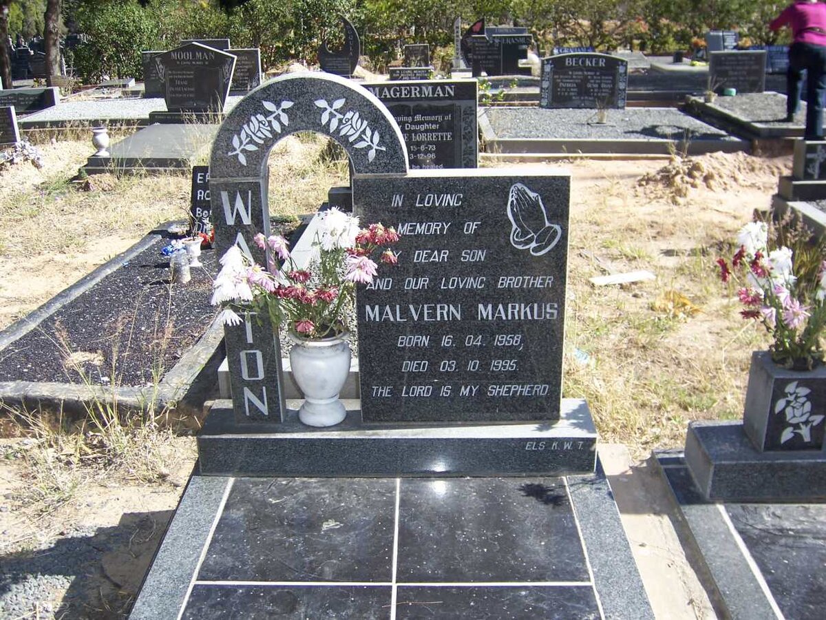 WALTON Malvern Markus 1958-1995