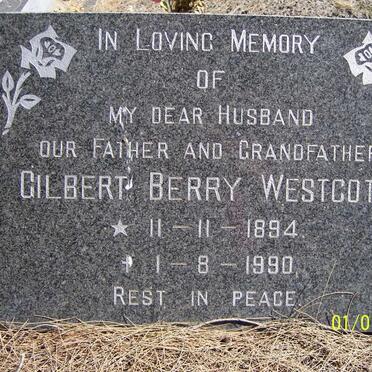 WESTCOTT Gilbert Berry 1894-1990