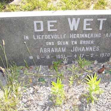 WET Abraham Johannes, de 1951-1970