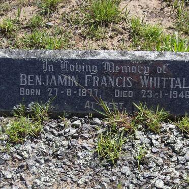 WHITTAL Benjamin Francis 1877-1946