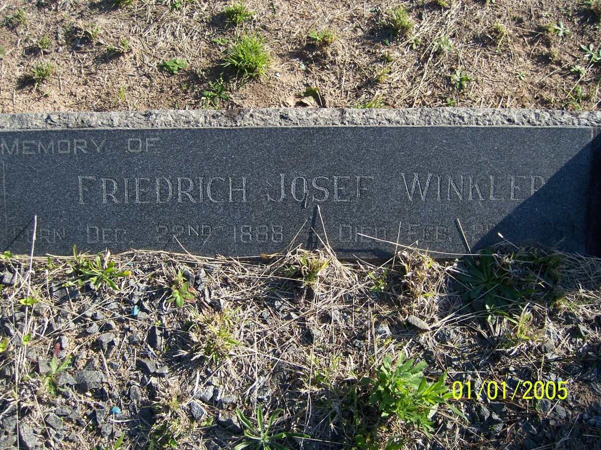 WINKLER Friedrich Josef 1888-1959