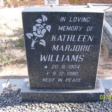 WILLIAMS Kathleen Marjorie 1904-1990