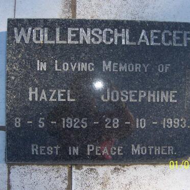 WOLLENSCHLAEGER Hazel Josephine 1925-1993