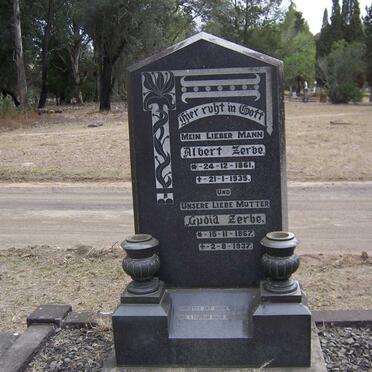 ZERBE Albert 1861-1935 &amp; Lydia 1867-1937