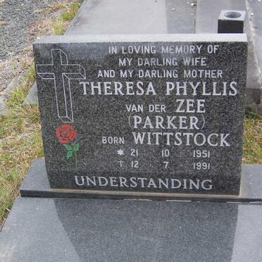 ZEE Theresa Phyllis, van der formerly PARKER nee WITTSTOCK 1951-1991