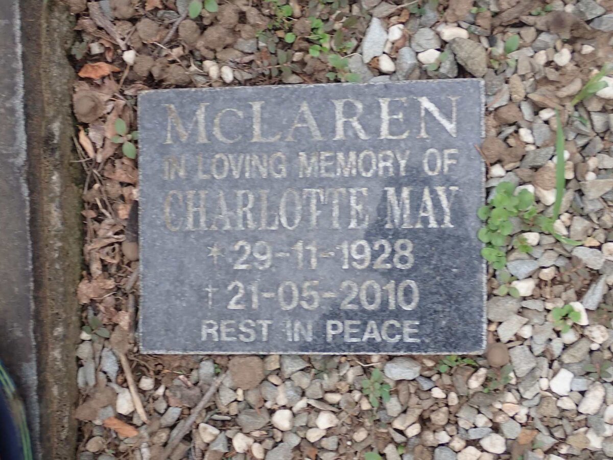 MCLAREN Charlotte May 1928-2010