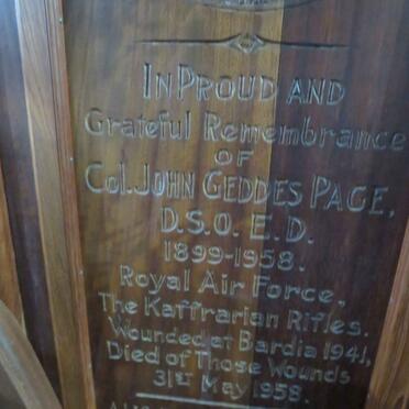 PAGE John Geddes 1899-1958