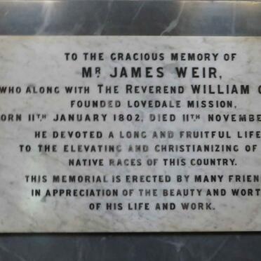 WEIR James 1802-1886