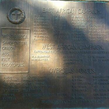 4. East African Campaign, West African Campaign and overseas forces