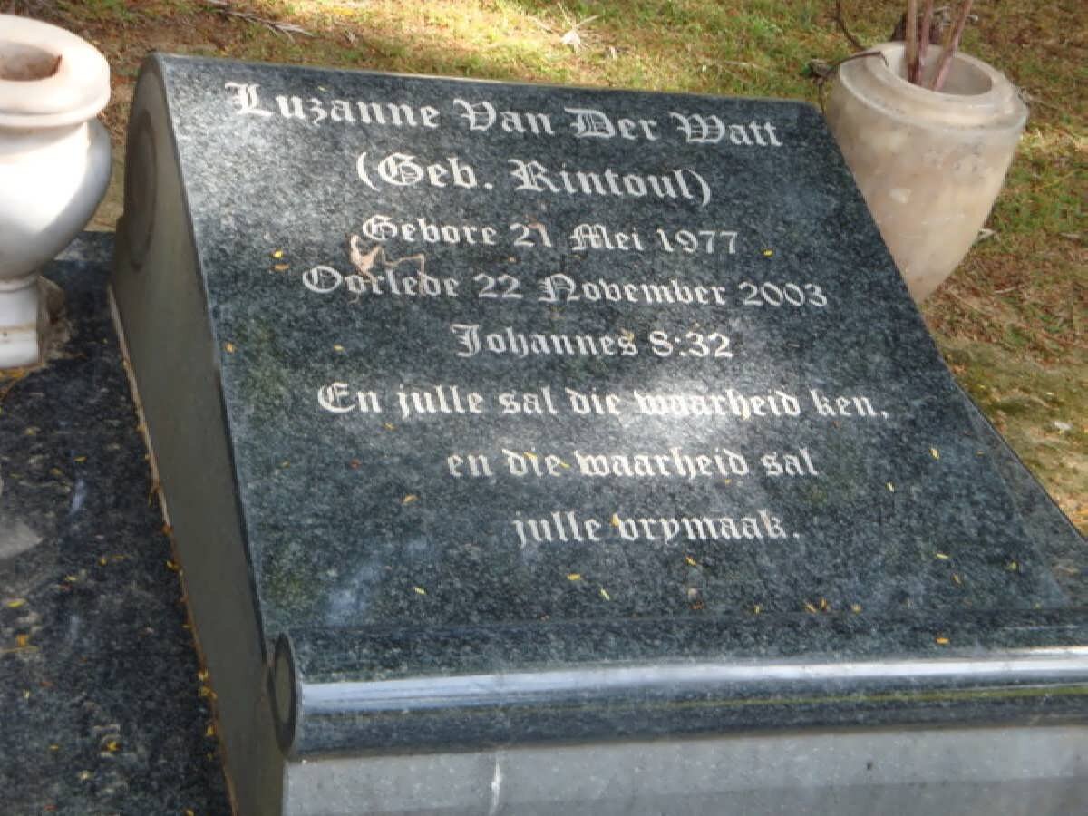 WATT Luzanne, van der nee RINTOUL 1977-2003