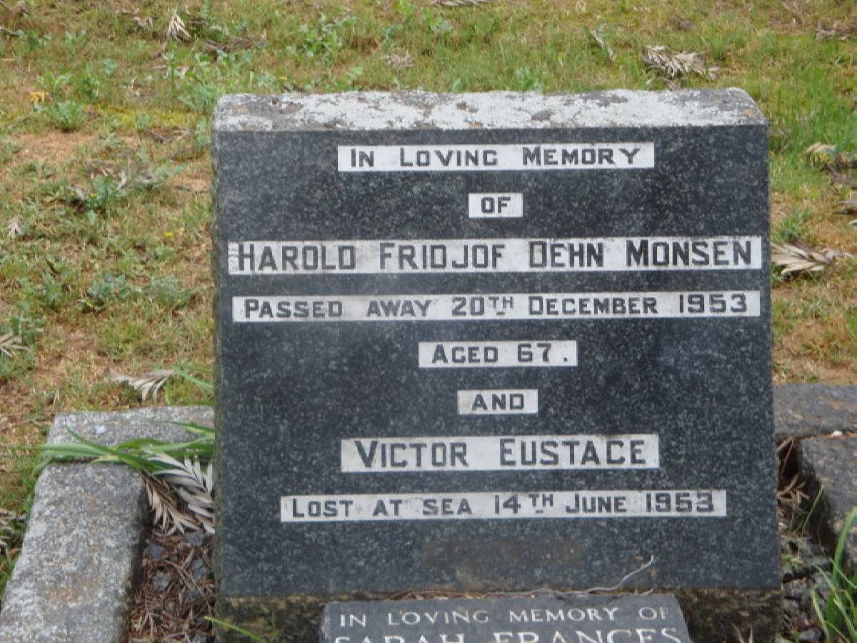 MONSEN Harold Fridjof Dehn -1953 :: MONSEN Victor Eustace -1953 