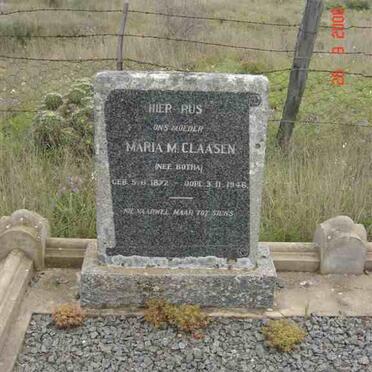 CLAASEN Maria M. nee BOTHA 1872-1946