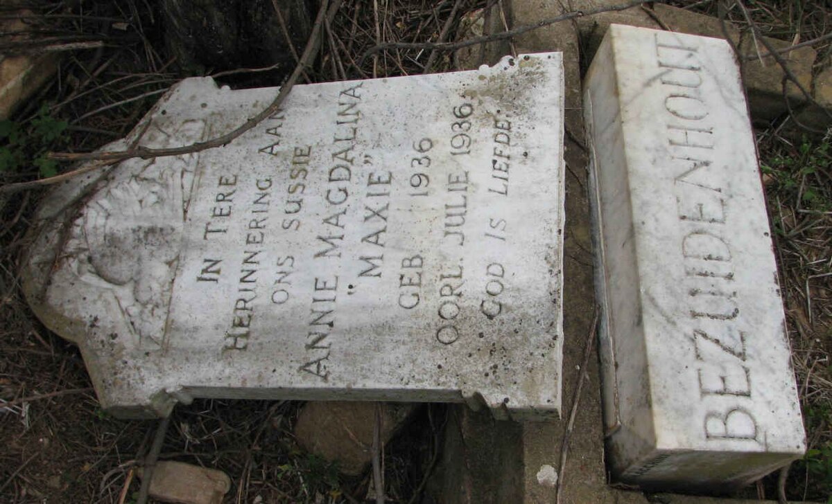 BEZUIDENHOUT Annie Magdalina 1936-1936