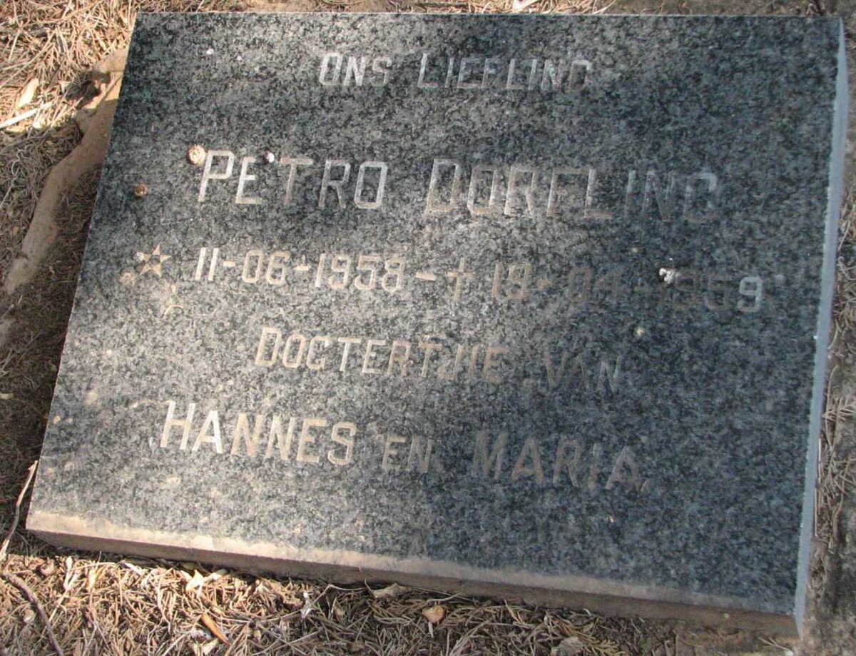 DORFLING Petro 1958-1959