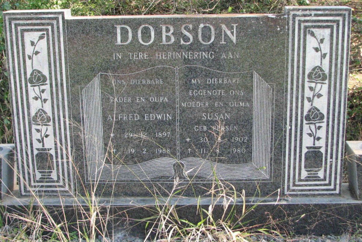 DOBSON Alfred Edwin 1897-1988 &amp; Susan PERSEN 1902-1980