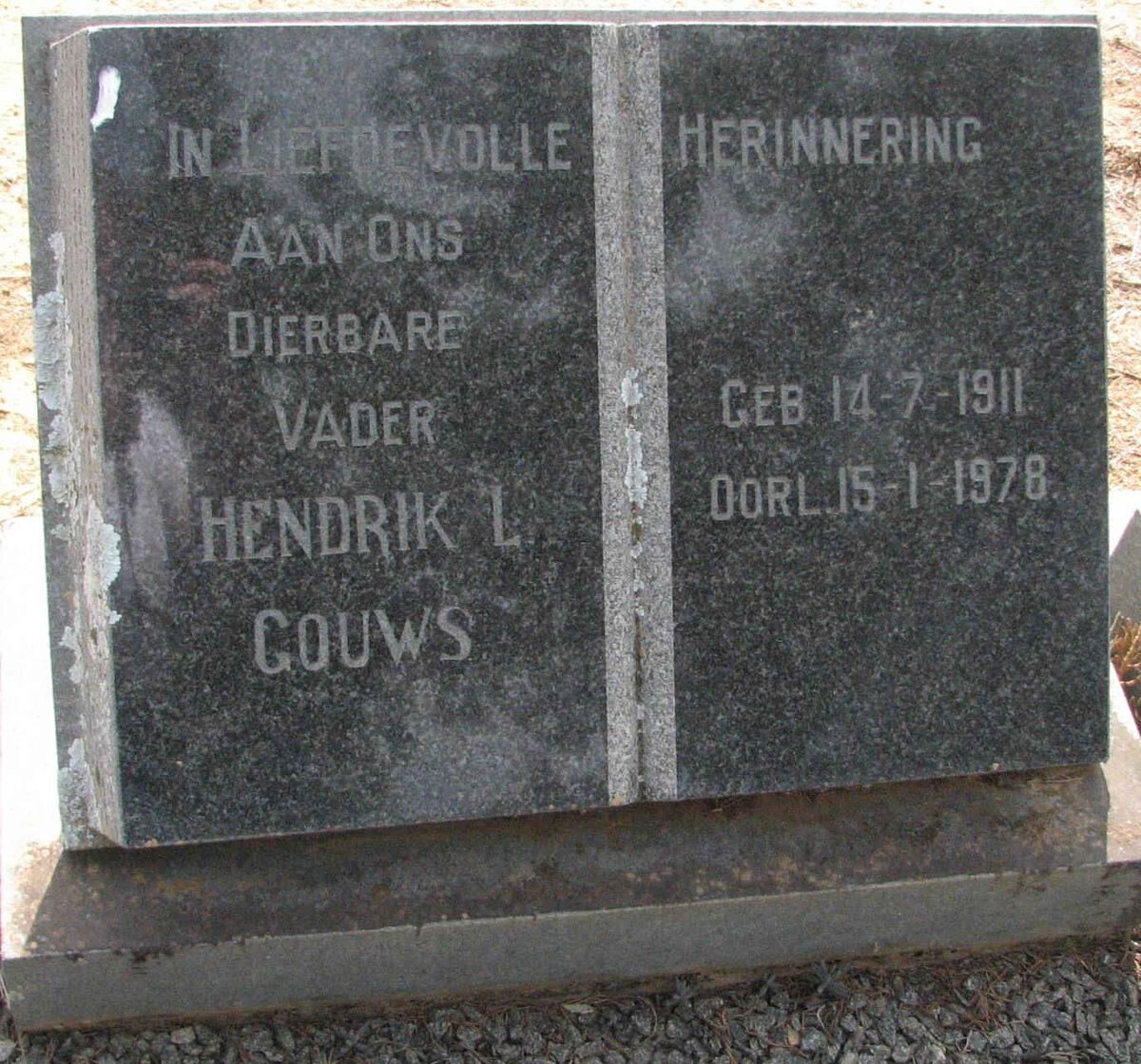 GOUWS Hendrik L. 1911-1978