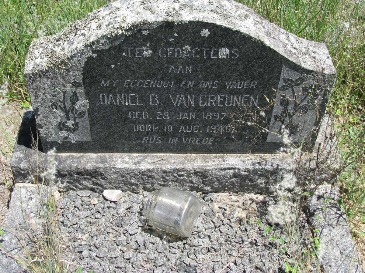 GREUNEN Daniel B., van 1897-1940