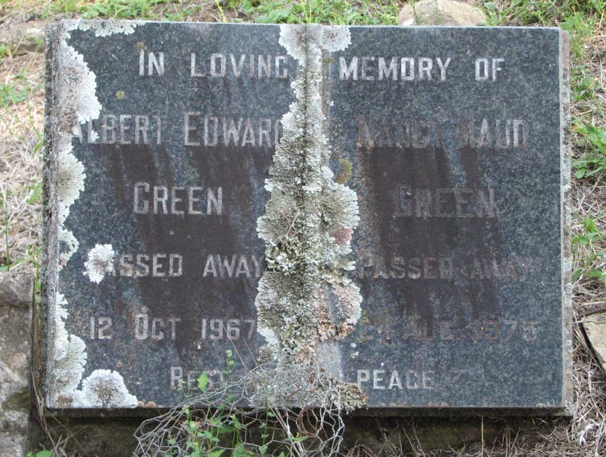 GREEN Albert Edward -1967 &amp; Mandy Maud -1975