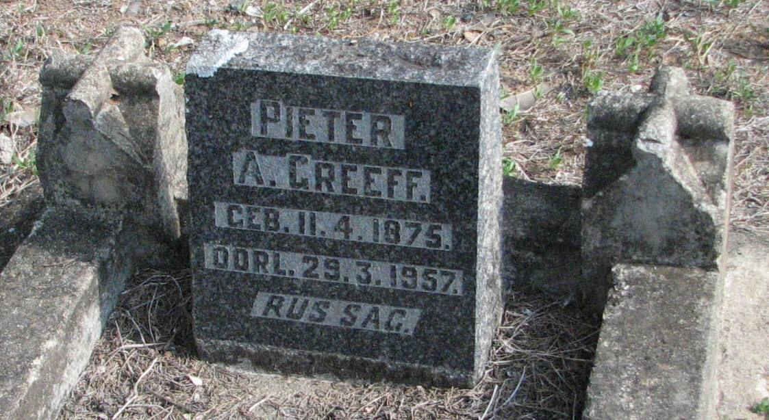 GREEFF Pieter A. 1875-1957