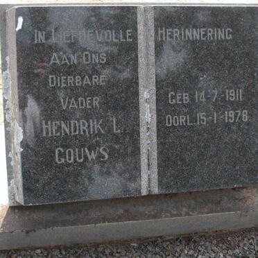 GOUWS Hendrik L. 1911-1978