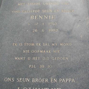 KILIAN Louwtjie 1967-1998 :: KILIAN Bennie 1962-1982