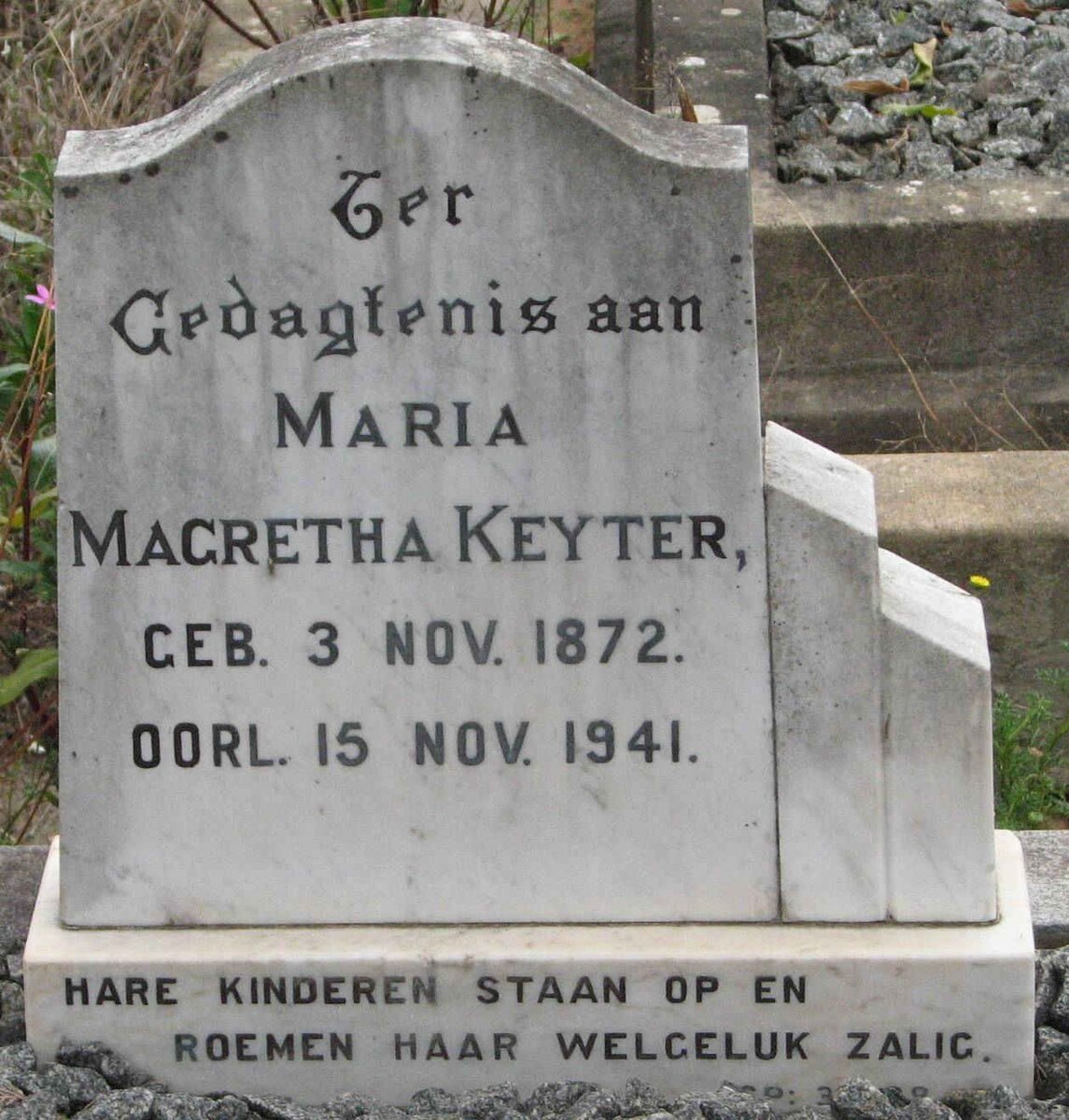 KEYTER Maria Magretha 1872-1941