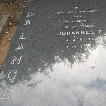 LANGE Johannes F., de 1933-1994