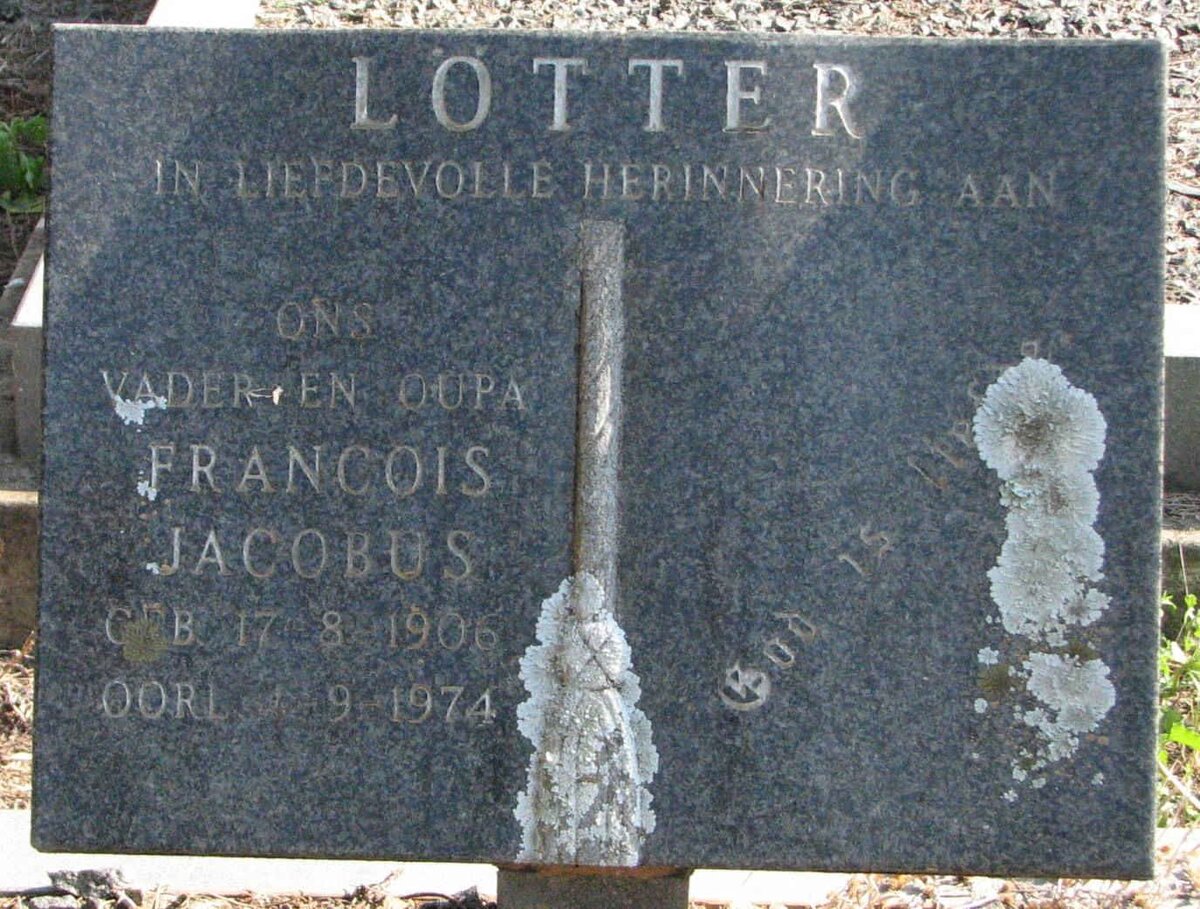 LOTTER Francois Jacobus 1906-1974