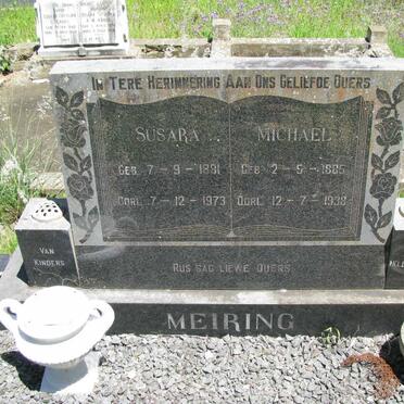 MEIRING Michael 1885-1938 &amp; Susara 1881-1973
