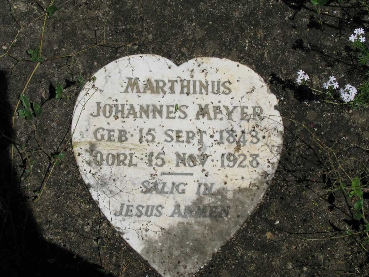 MEYER Marthinus Johannes 1843-1928