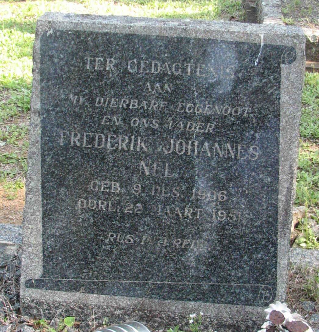 NEL Frederik Johannes 1906-1951